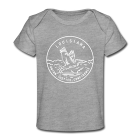 Louisiana Baby T-Shirt - Organic State Design Louisiana Infant T-Shirt