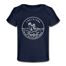 Louisiana Baby T-Shirt - Organic State Design Louisiana Infant T-Shirt - dark navy