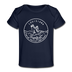 Louisiana Baby T-Shirt - Organic State Design Louisiana Infant T-Shirt - dark navy
