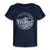 Michigan Baby T-Shirt - Organic State Design Michigan Infant T-Shirt - dark navy