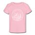 Montana Baby T-Shirt - Organic State Design Montana Infant T-Shirt - light pink