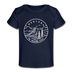 Montana Baby T-Shirt - Organic State Design Montana Infant T-Shirt - dark navy