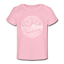 New Jersey Baby T-Shirt - Organic State Design New Jersey Infant T-Shirt - light pink