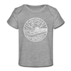 New Jersey Baby T-Shirt - Organic State Design New Jersey Infant T-Shirt - heather gray