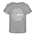 New Jersey Baby T-Shirt - Organic State Design New Jersey Infant T-Shirt - heather gray