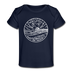 New Jersey Baby T-Shirt - Organic State Design New Jersey Infant T-Shirt - dark navy