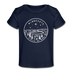 Minnesota Baby T-Shirt - Organic State Design Minnesota Infant T-Shirt - dark navy