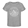 New Mexico Baby T-Shirt - Organic State Design New Mexico Infant T-Shirt - heather gray