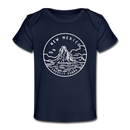 New Mexico Baby T-Shirt - Organic State Design New Mexico Infant T-Shirt - dark navy