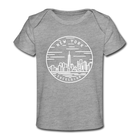 New York Baby T-Shirt - Organic State Design New York Infant T-Shirt