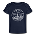 New York Baby T-Shirt - Organic State Design New York Infant T-Shirt - dark navy