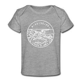 Mississippi Baby T-Shirt - Organic State Design Mississippi Infant T-Shirt