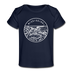 Mississippi Baby T-Shirt - Organic State Design Mississippi Infant T-Shirt - dark navy