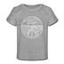 Nebraska Baby T-Shirt - Organic State Design Nebraska Infant T-Shirt - heather gray
