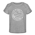 North Carolina Baby T-Shirt - Organic State Design North Carolina Infant T-Shirt - heather gray
