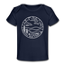 North Carolina Baby T-Shirt - Organic State Design North Carolina Infant T-Shirt - dark navy