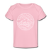 North Dakota Baby T-Shirt - Organic State Design North Dakota Infant T-Shirt - light pink
