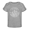 Oklahoma Baby T-Shirt - Organic State Design Oklahoma Infant T-Shirt - heather gray