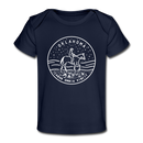 Oklahoma Baby T-Shirt - Organic State Design Oklahoma Infant T-Shirt - dark navy