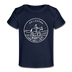Oklahoma Baby T-Shirt - Organic State Design Oklahoma Infant T-Shirt - dark navy