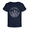 Oklahoma Baby T-Shirt - Organic State Design Oklahoma Infant T-Shirt - dark navy