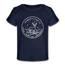 Pennsylvania Baby T-Shirt - Organic State Design Pennsylvania Infant T-Shirt - dark navy