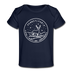 Pennsylvania Baby T-Shirt - Organic State Design Pennsylvania Infant T-Shirt - dark navy