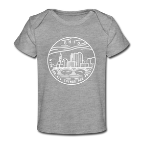 Ohio Baby T-Shirt - Organic State Design Ohio Infant T-Shirt
