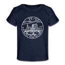Ohio Baby T-Shirt - Organic State Design Ohio Infant T-Shirt - dark navy