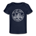 Ohio Baby T-Shirt - Organic State Design Ohio Infant T-Shirt - dark navy