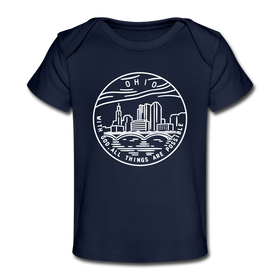 Ohio Baby T-Shirt - Organic State Design Ohio Infant T-Shirt