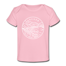 Oregon Baby T-Shirt - Organic State Design Oregon Infant T-Shirt - light pink