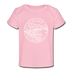 Oregon Baby T-Shirt - Organic State Design Oregon Infant T-Shirt - light pink