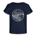 Oregon Baby T-Shirt - Organic State Design Oregon Infant T-Shirt - dark navy