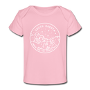 South Dakota Baby T-Shirt - Organic State Design South Dakota Infant T-Shirt - light pink