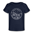 South Dakota Baby T-Shirt - Organic State Design South Dakota Infant T-Shirt - dark navy