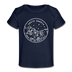 South Dakota Baby T-Shirt - Organic State Design South Dakota Infant T-Shirt - dark navy