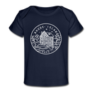 Rhode Island Baby T-Shirt - Organic State Design Rhode Island Infant T-Shirt - dark navy