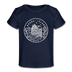 Rhode Island Baby T-Shirt - Organic State Design Rhode Island Infant T-Shirt - dark navy