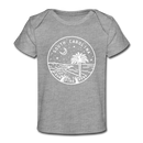 South Carolina Baby T-Shirt - Organic State Design South Carolina Infant T-Shirt - heather gray