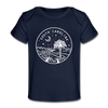 South Carolina Baby T-Shirt - Organic State Design South Carolina Infant T-Shirt - dark navy