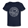 Tennessee Baby T-Shirt - Organic State Design Tennessee Infant T-Shirt - dark navy
