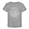 Vermont Baby T-Shirt - Organic State Design Vermont Infant T-Shirt - heather gray