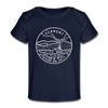 Vermont Baby T-Shirt - Organic State Design Vermont Infant T-Shirt - dark navy
