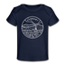 Vermont Baby T-Shirt - Organic State Design Vermont Infant T-Shirt - dark navy