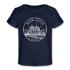 Washington Baby T-Shirt - Organic State Design Washington Infant T-Shirt - dark navy