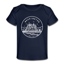 Washington Baby T-Shirt - Organic State Design Washington Infant T-Shirt - dark navy