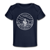 Texas Baby T-Shirt - Organic State Design Texas Infant T-Shirt - dark navy