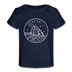 Utah Baby T-Shirt - Organic State Design Utah Infant T-Shirt - dark navy