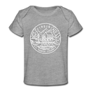 Virginia Baby T-Shirt - Organic State Design Virginia Infant T-Shirt - heather gray
